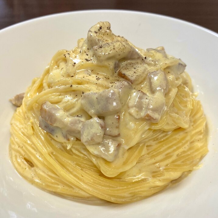 本格簡単!ワンパンカルボナーラ